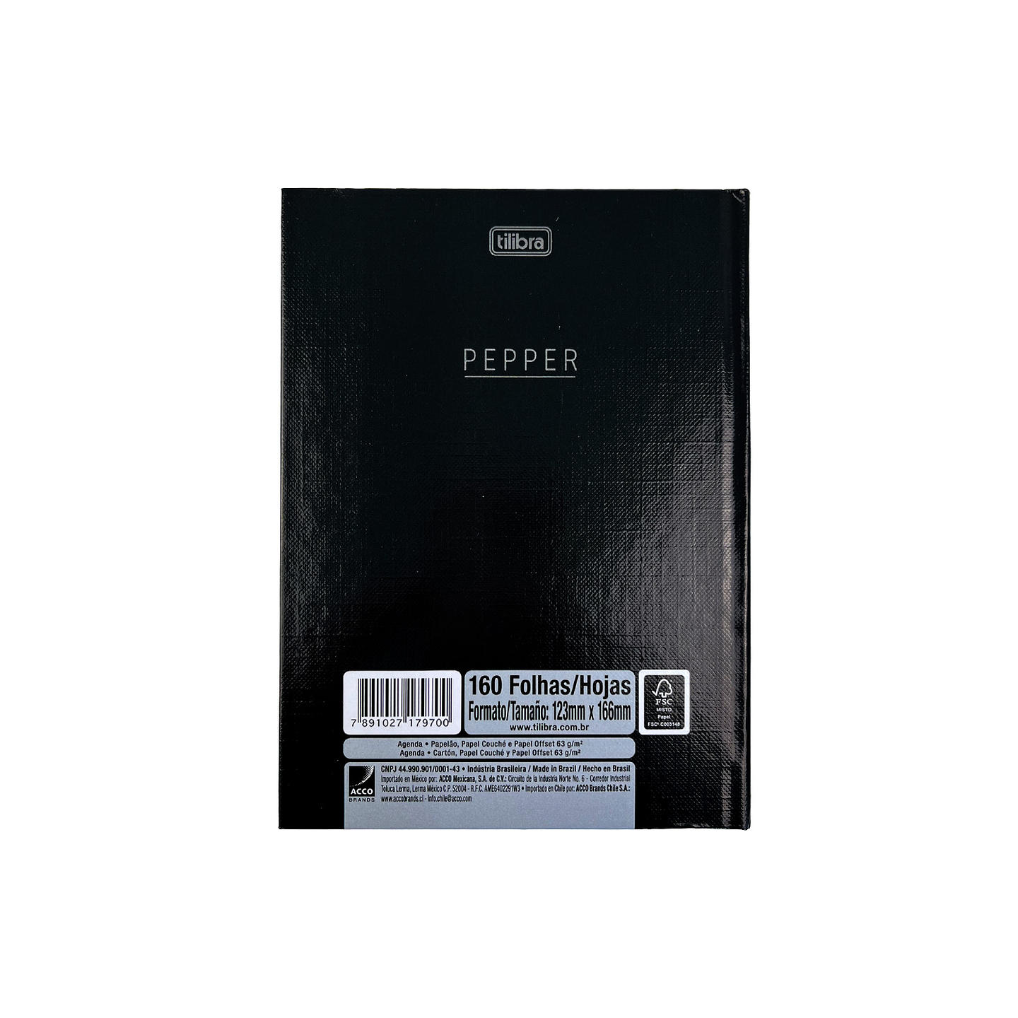 AGENDA COSIDA TILIBRA PEPPER PT CD M4 2026 NEGRO  2