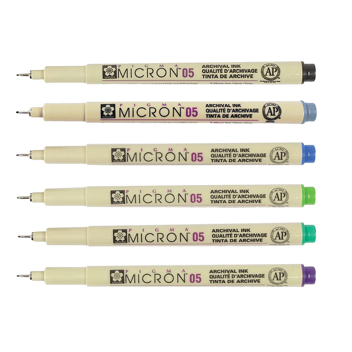 SET DE TIRALÍNEA PIGMA MICRON SAKURA 0.5MM MANDALA  3