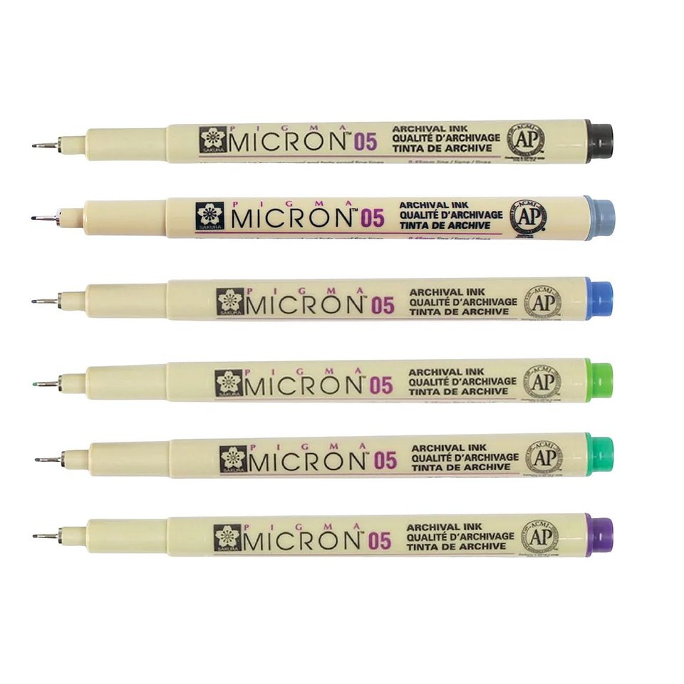 SET DE TIRALÍNEA PIGMA MICRON SAKURA 0.5MM MANDALA  3