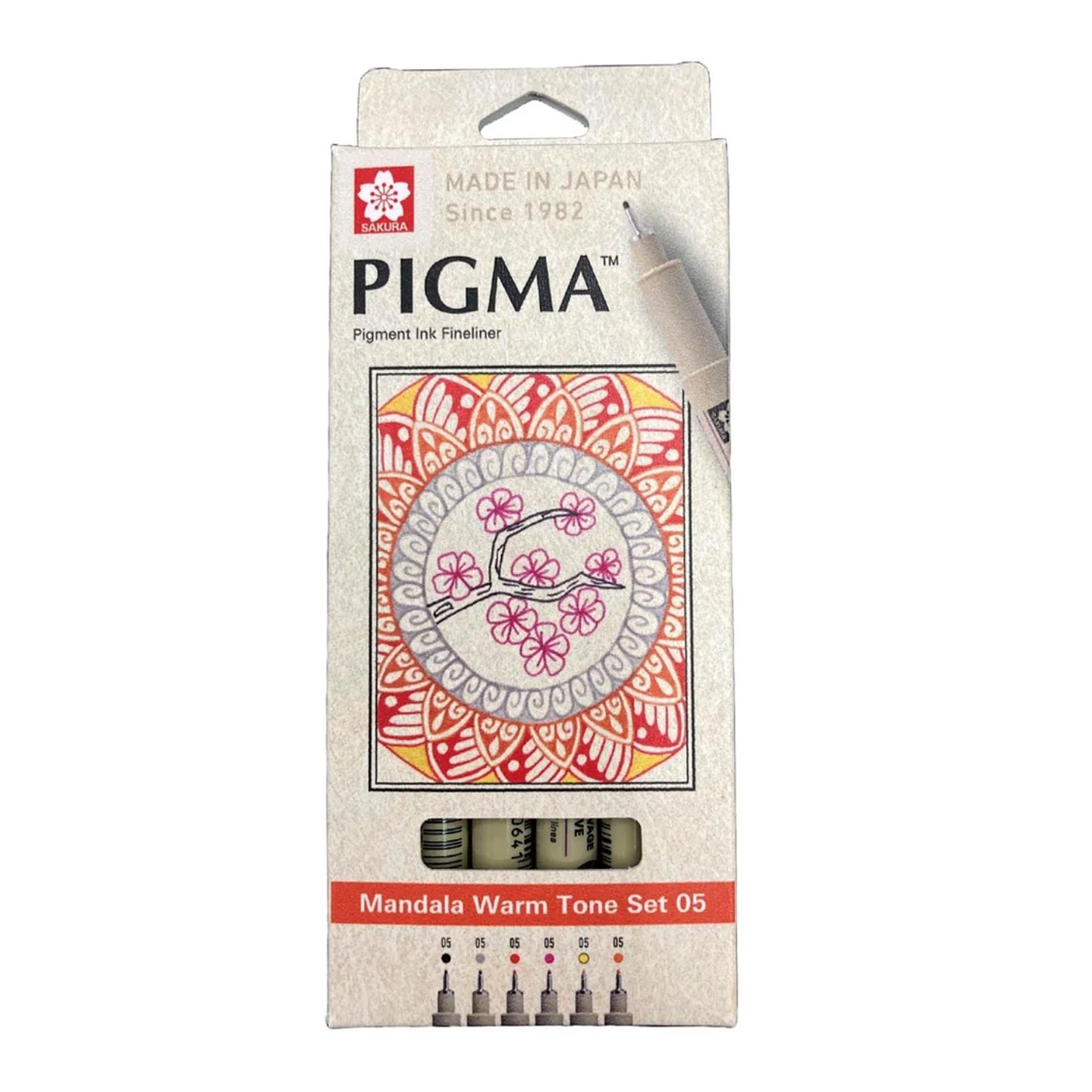 SET DE TIRALÍNEA PIGMA MICRON SAKURA 0.5MM MANDALA   1