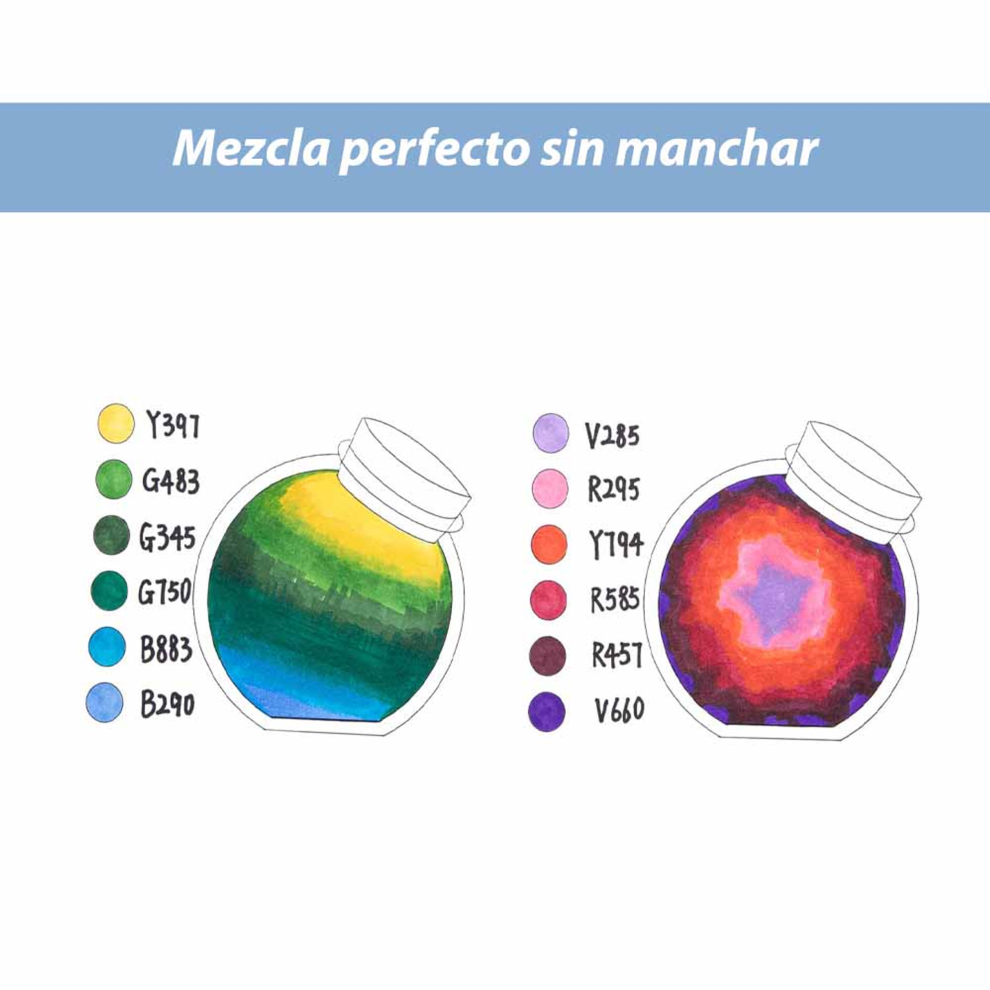 OHUHU 24 MARCADORES COLORES DE ALCOHOL + 1 BLENDER FINA & BISELADA DELGADO (TONOS BASICOS)  5