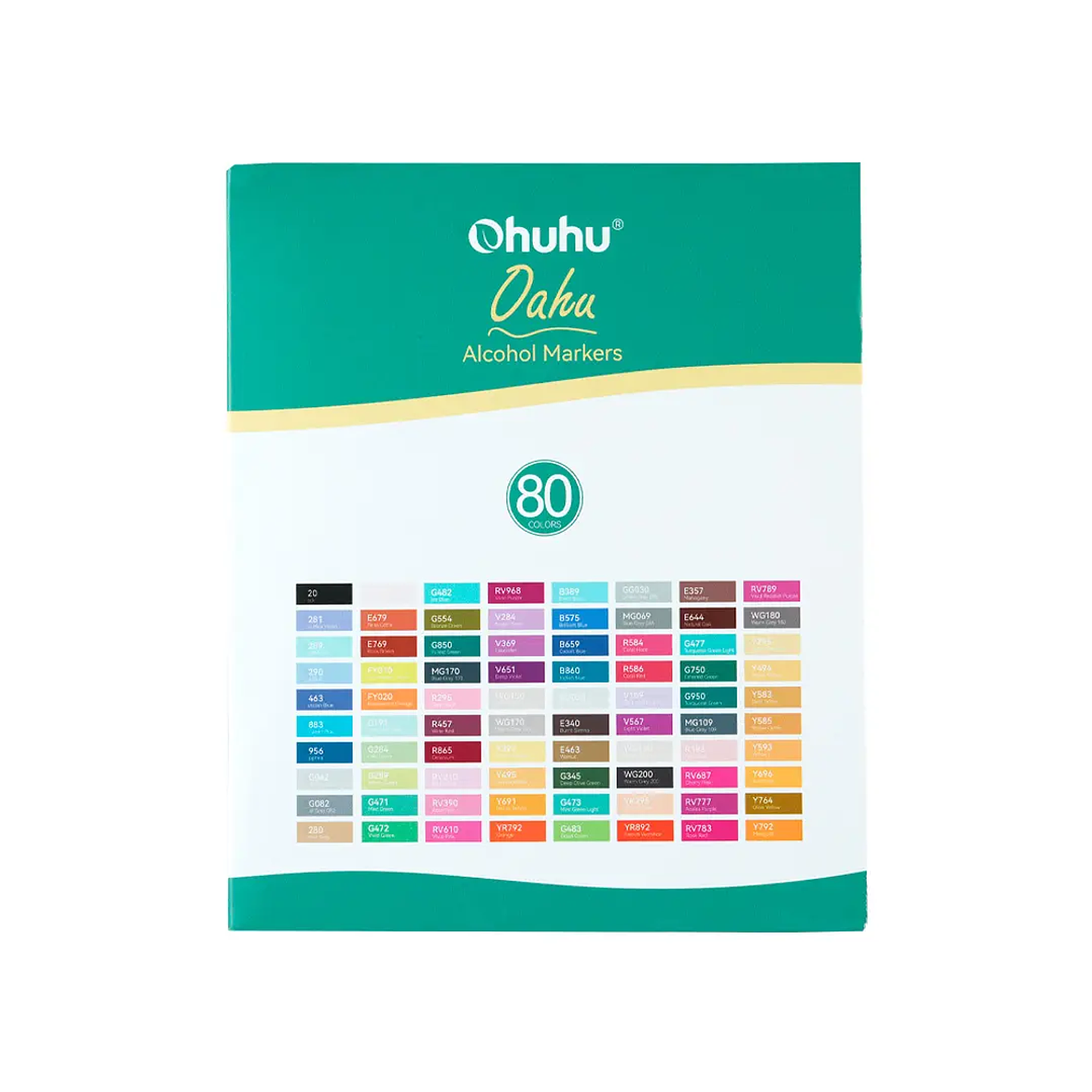 OHUHU 80 MARCADORES DE ALCOHOL + 1 BLENDER FINA & BISELADA  8