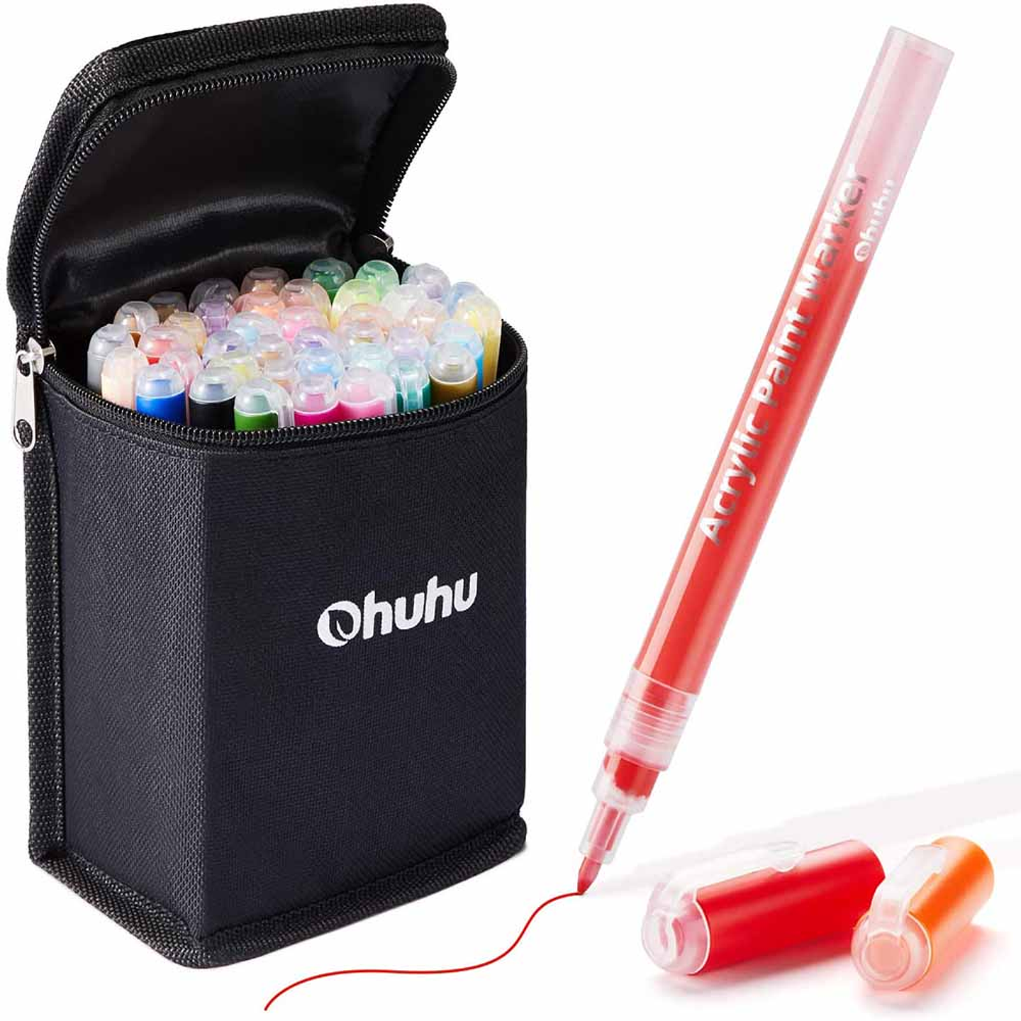 OHUHU 40 MARCADORES ACRILICOS PARA MANUALIDADES  1