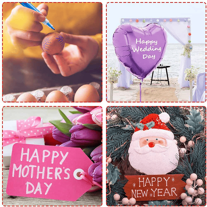 OHUHU 40 MARCADORES ACRILICOS PARA MANUALIDADES  5