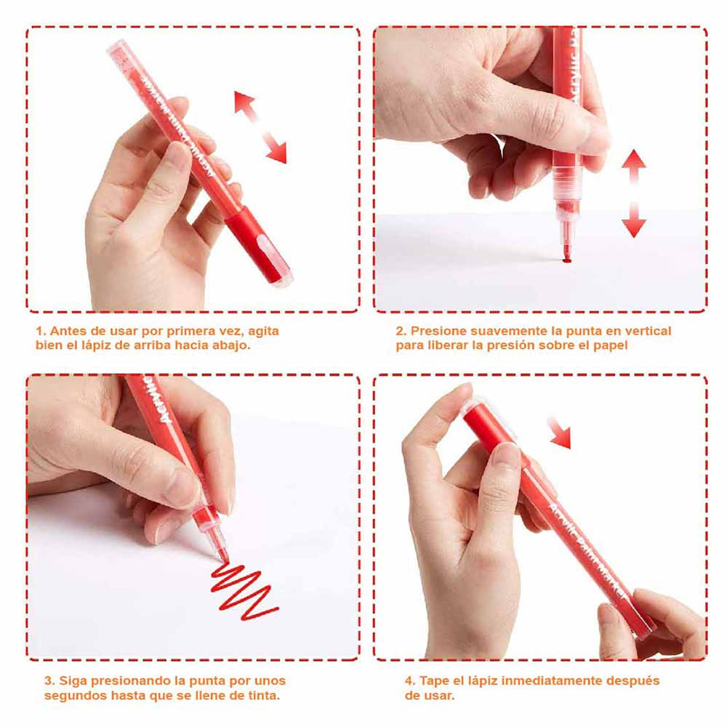 OHUHU 40 MARCADORES ACRILICOS PARA MANUALIDADES  8