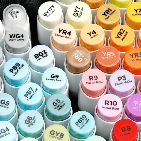 OHUHU 72 MARCADORES DE ALCOHOL + 1 BLENDER. PINCEL & BISELADA