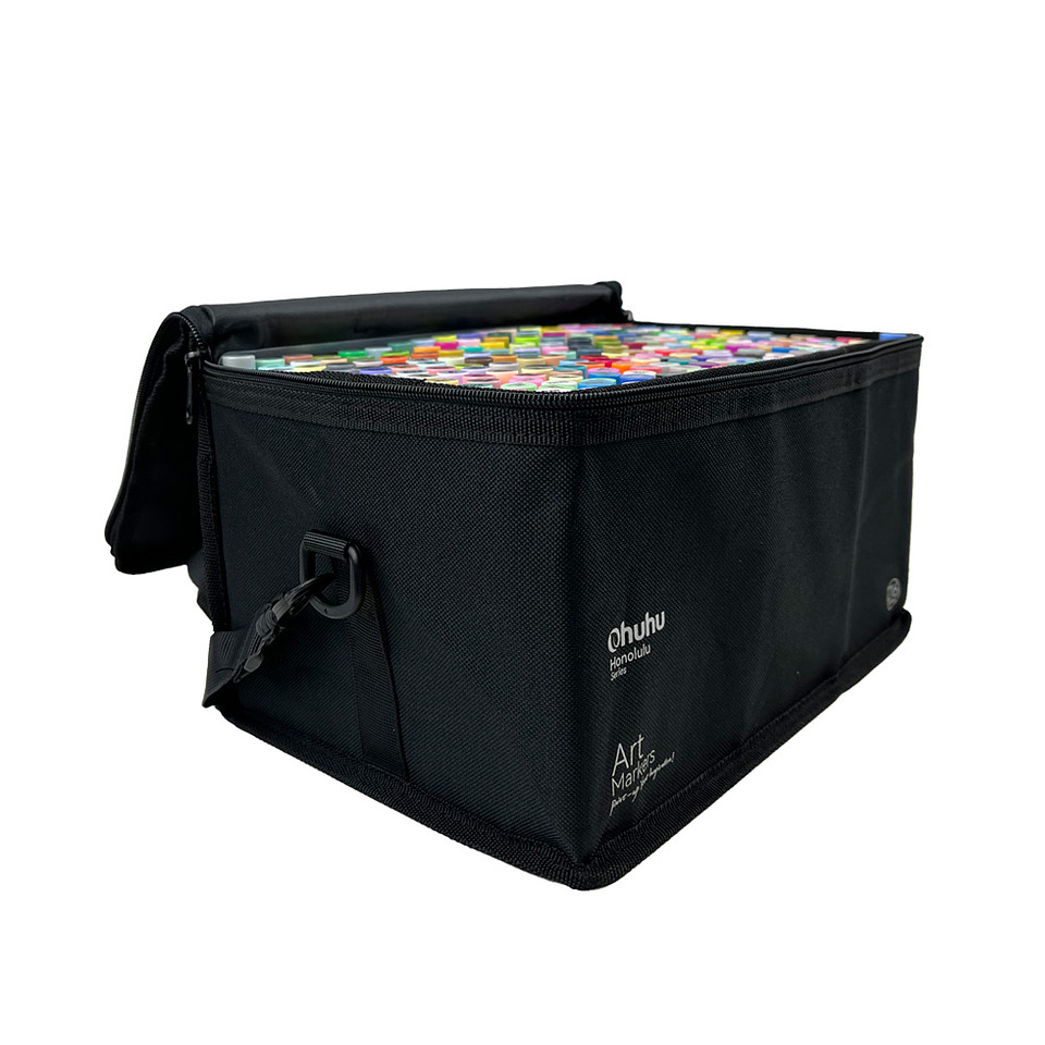 OHUHU 216 MARCADORES DE ALCOHOL + 1 BLENDER.  PINCEL & FINA  4