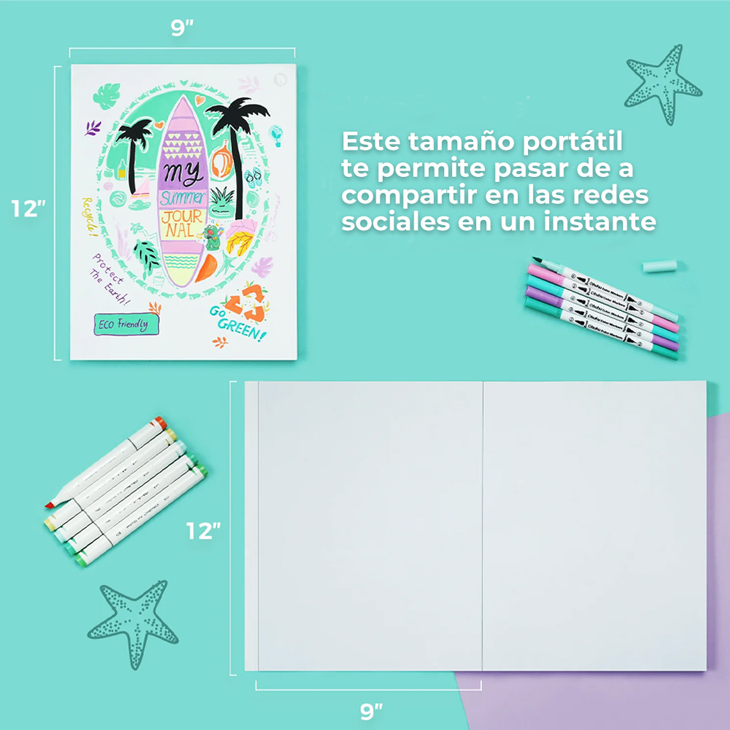 OHUHU BLOCK PARA MARCADORES DE ALCOHOL (22.9 X30.5CM, 60 HOJAS 150g)  4