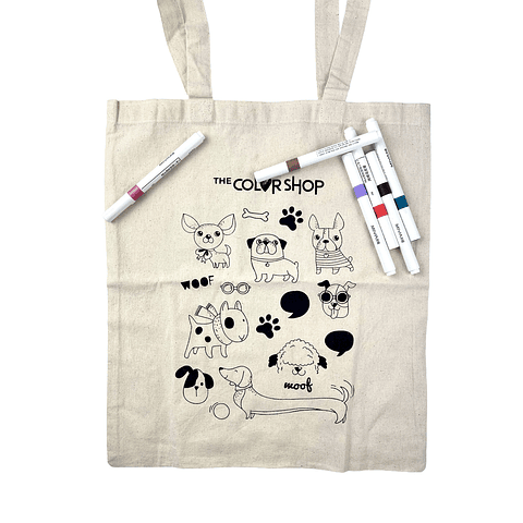 SET BOLSA DOG + 6 MARCADORES