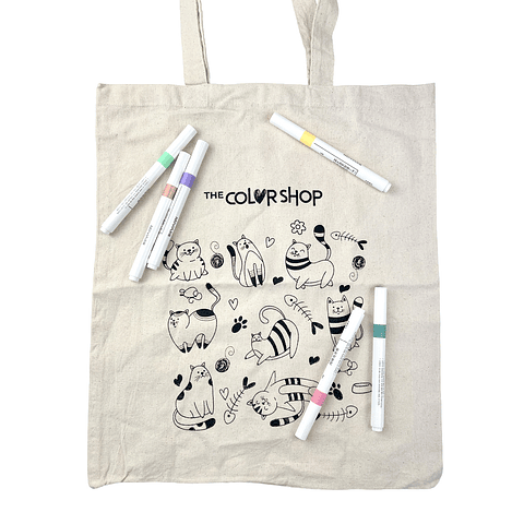 SET BOLSA CAT + 6 MARCADORES