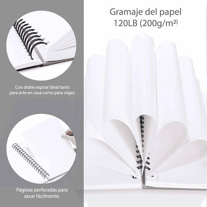 OHUHU BLOCK MIX MEDIA PAD PARA TÉCNICAS SECAS Y HÚMEDAS  2