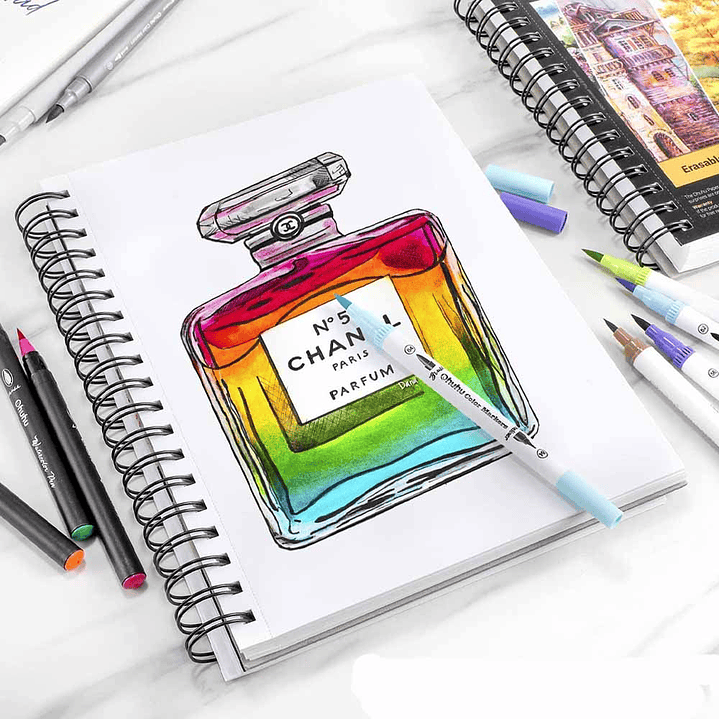 OHUHU BLOCK MIX MEDIA PAD PARA TÉCNICAS SECAS Y HÚMEDAS  5