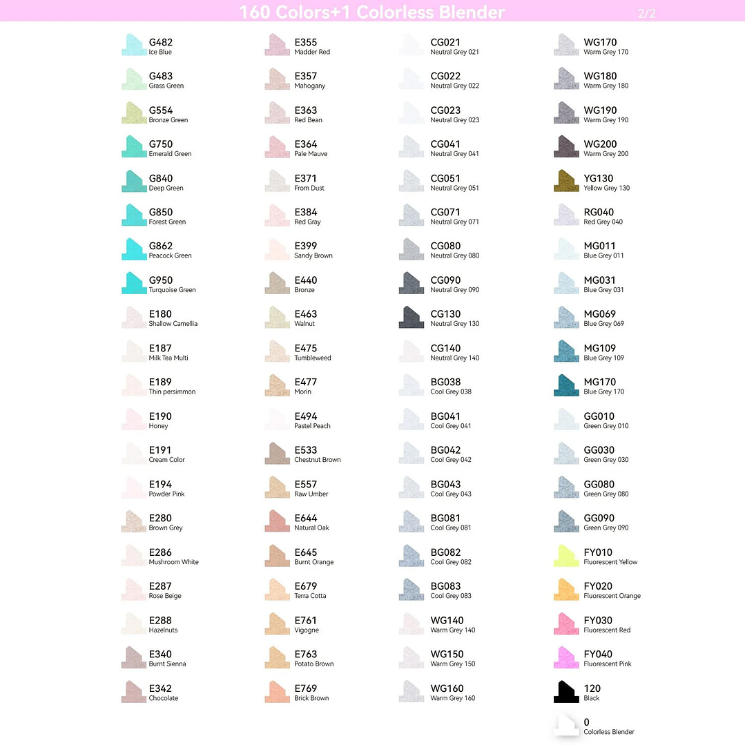 OHUHU 160 MARCADORES DE ALCOHOL + 1 BLENDER FINA Y BISELADA  4