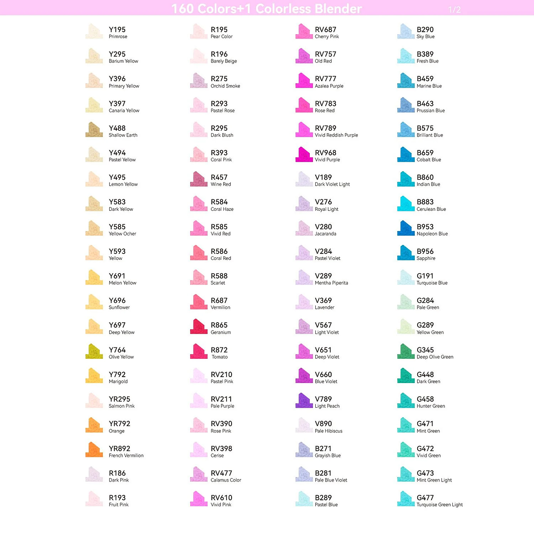 OHUHU 160 MARCADORES DE ALCOHOL + 1 BLENDER FINA Y BISELADA  3