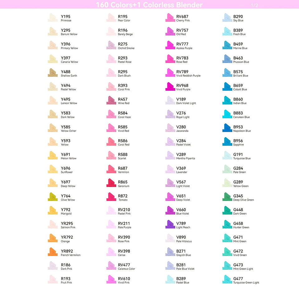OHUHU 160 MARCADORES DE ALCOHOL + 1 BLENDER FINA Y BISELADA  3