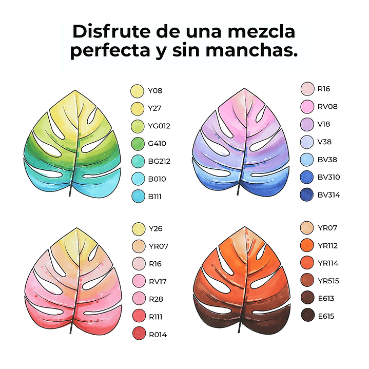 OHUHU 320 MARCADORES DE ALCOHOL + 1 BLENDER FINA Y BISELADA  4