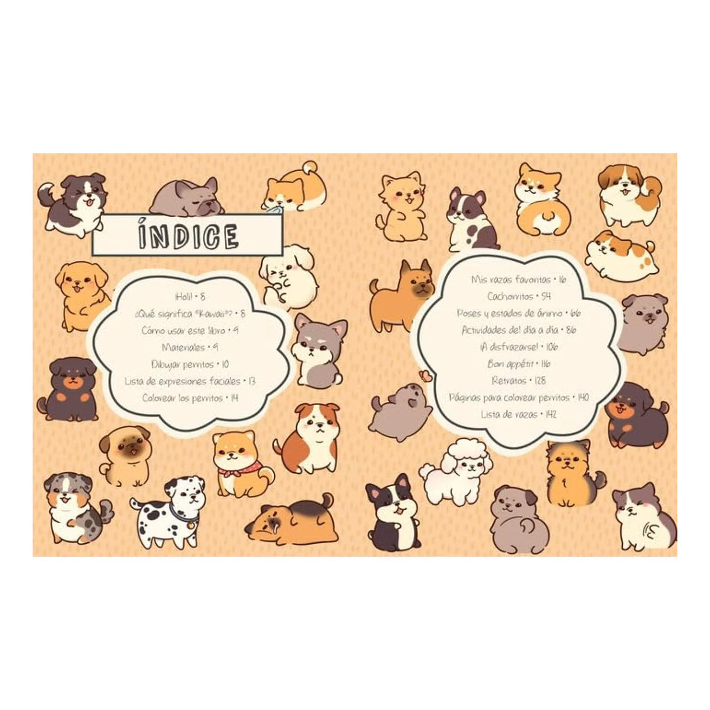 APRENDE A DIBUJAR PERRITOS KAWAII  2