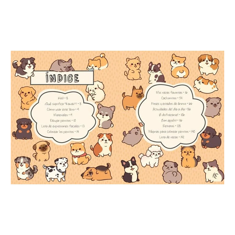 APRENDE A DIBUJAR PERRITOS KAWAII  2