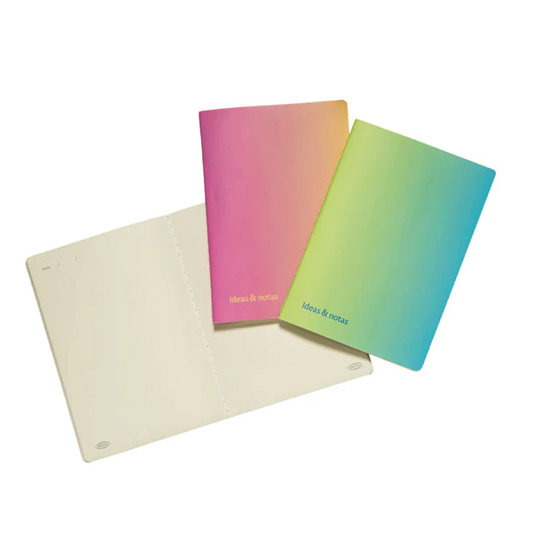 SET 3 LIBRETAS A5 PASTEL DEGRADE  3