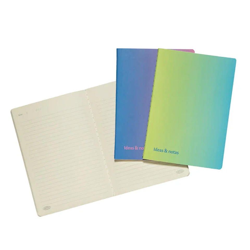 SET 3 LIBRETAS A5 PASTEL DEGRADE  2