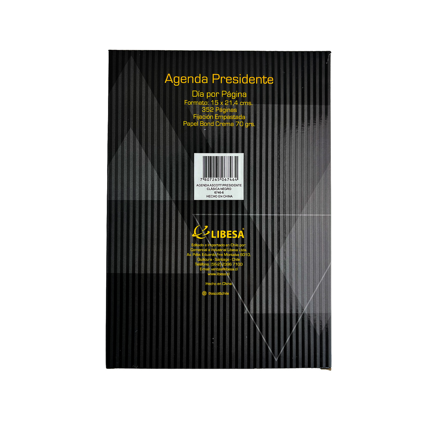 AGENDA ASCOTT PRESIDENTE CLASICA NEGRO  6