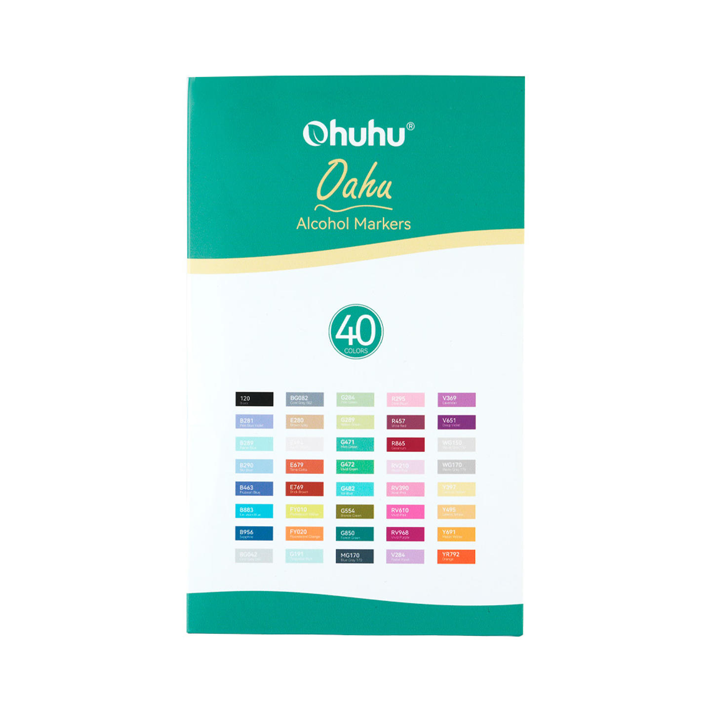 OHUHU 40 MARCADORES DE ALCOHOL + 1 BLENDER FINA Y BISELADA  5