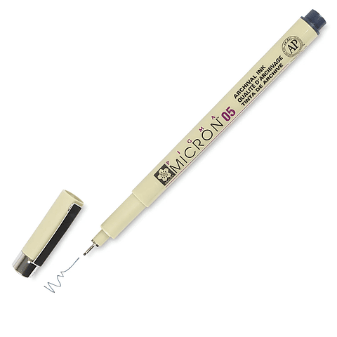 TIRALÍNEA PIGMA MICRON SAKURA 0.5MM AZUL NEGRO 