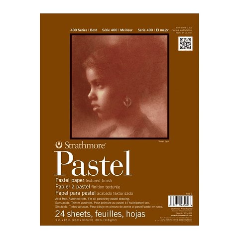 STRATHMORE 400 SERIES - BLOCK PASTEL 118 G/M2 