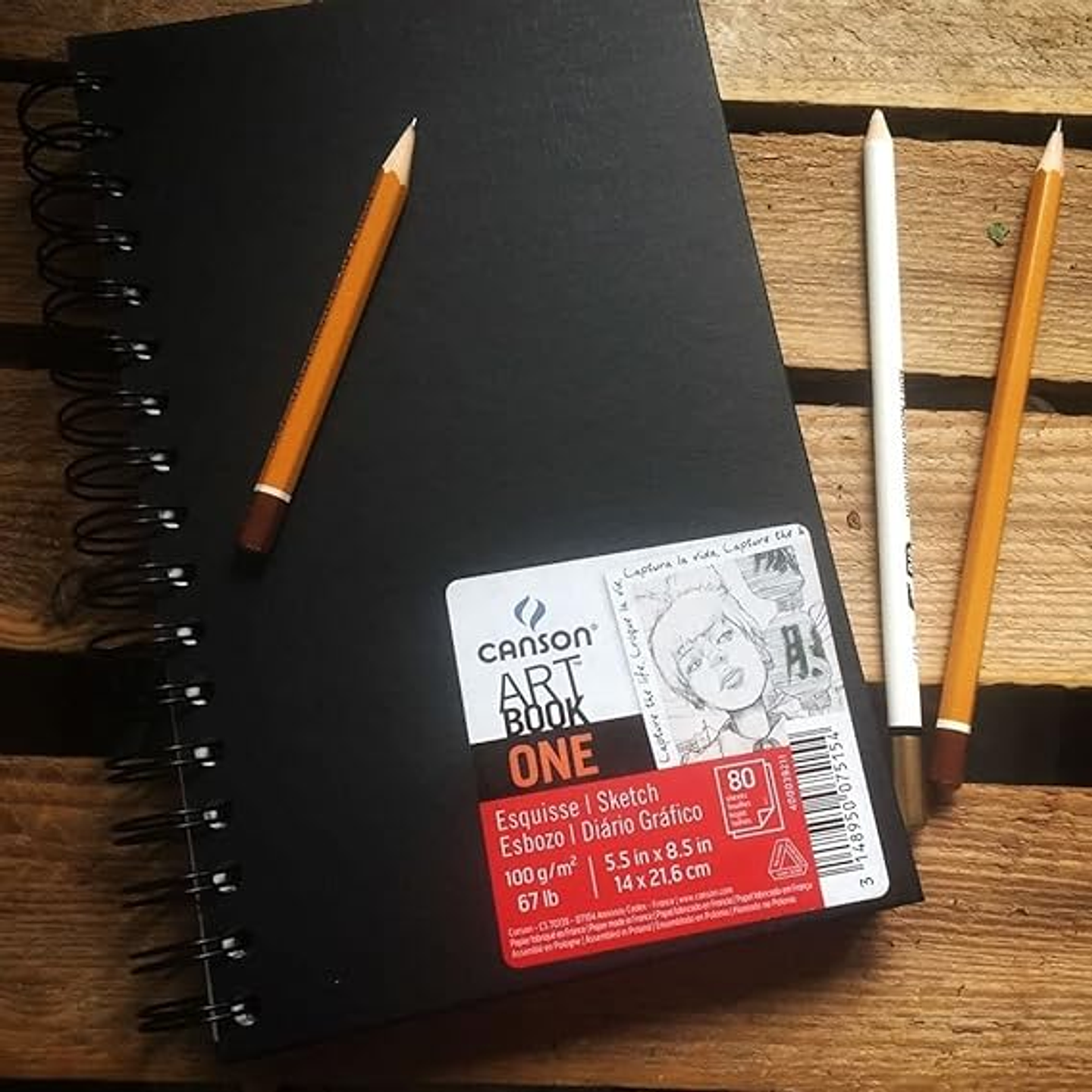 BLOCK CON ESPIRAL CANSON ARTBOOK ONE 10,2X15,2 CM 100 GR 160 P  4