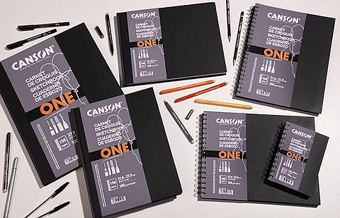 BLOCK CON ESPIRAL CANSON ARTBOOK ONE 10,2X15,2 CM 100 GR 160 P 