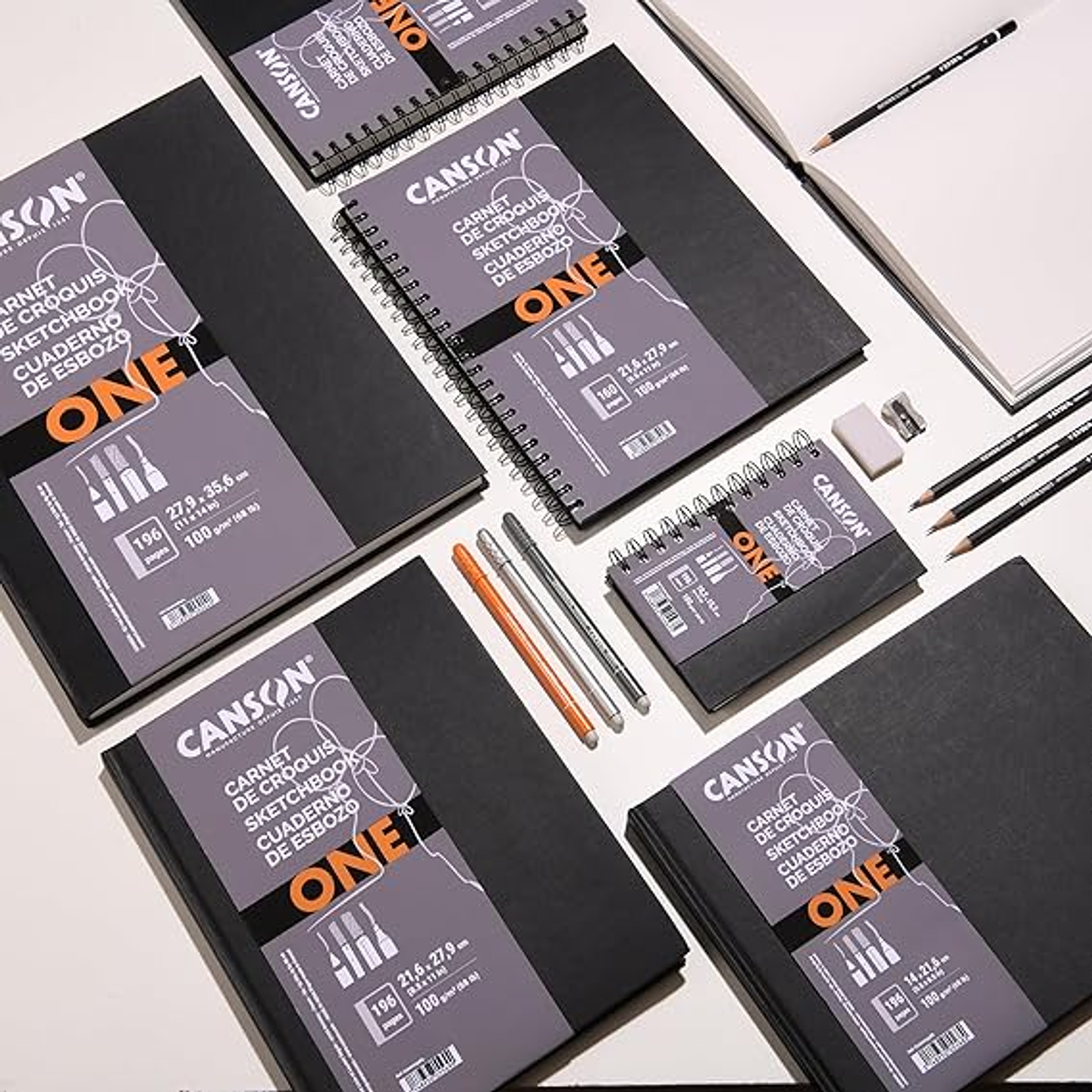 BLOCK CON ESPIRAL CANSON ARTBOOK ONE 14X21,6 CM 100 GR 160 P  5