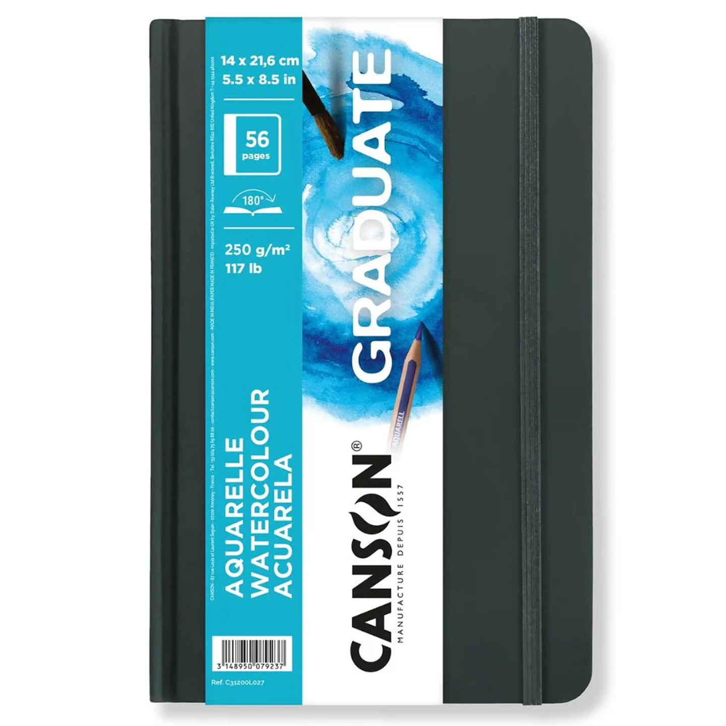 CANSON GRADUATE ARTBOOK ACUARELA (14 X 21,6 CM) 56 PÁGINAS DE 250 GSM  1