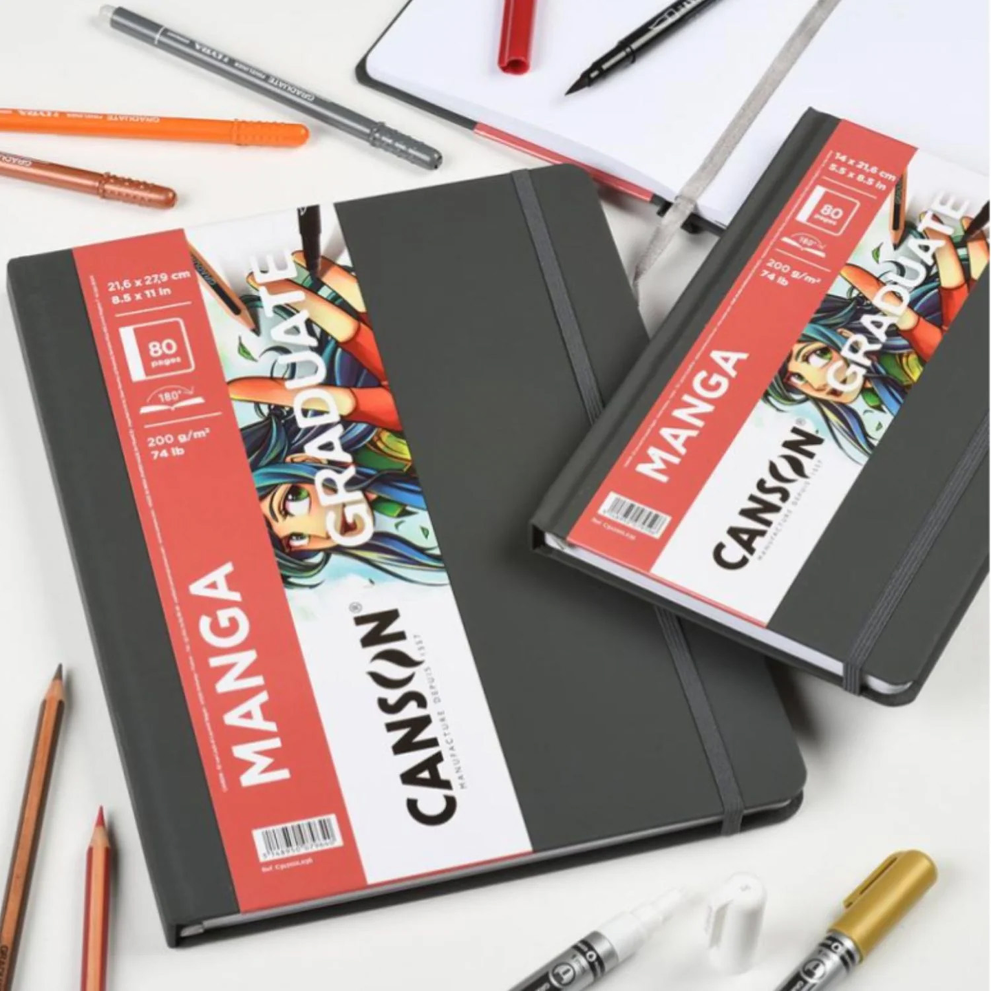 CANSON GRADUATE ARTBOOK MANGA (14 X 21,6 CM) 80 PÁGINAS DE 200 GSM  5