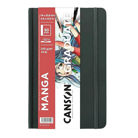 CANSON GRADUATE ARTBOOK MANGA (14 X 21,6 CM) 80 PÁGINAS DE 200 GSM 