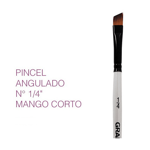 DALER ROWNEY PINCEL GRADUATE SINTETICO ANGULADO MANGO CORTO 1/4" 