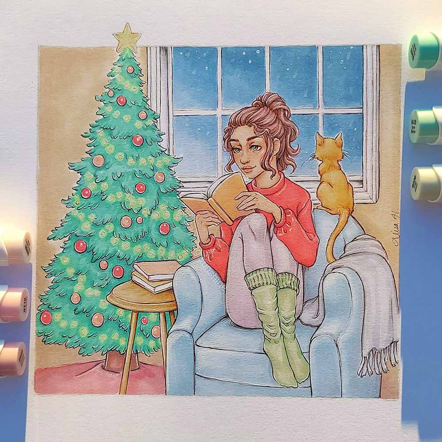 OHUHU 48 MARCADORES DE ALCOHOL PASTEL + 1 BLENDER PINCEL Y BISELADA  6