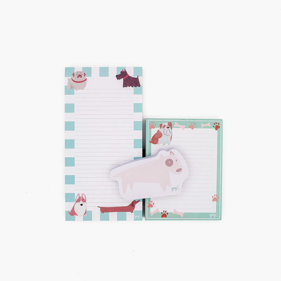 SET DE TACO DE NOTAS PERROS  1