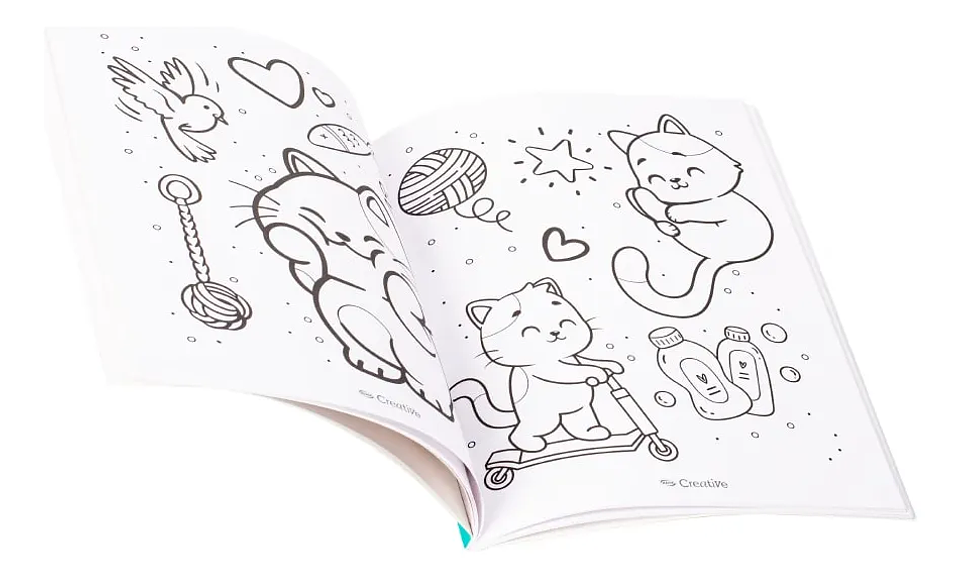 LIBRO PARA COLOREAR CAT LOVER KAWAI CREATIVE  2