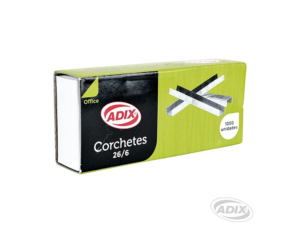 CAJA CORCHETE 26/6 DE 1000U (012) ADIX  1