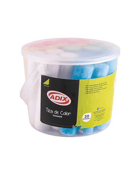 TIZA GRANDE 20U SURTIDO (020) ADIX 