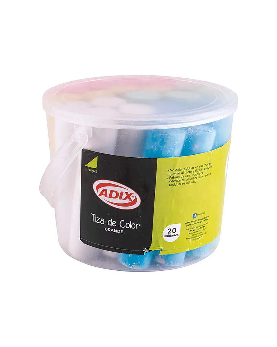 TIZA GRANDE 20U SURTIDO (020) ADIX  2