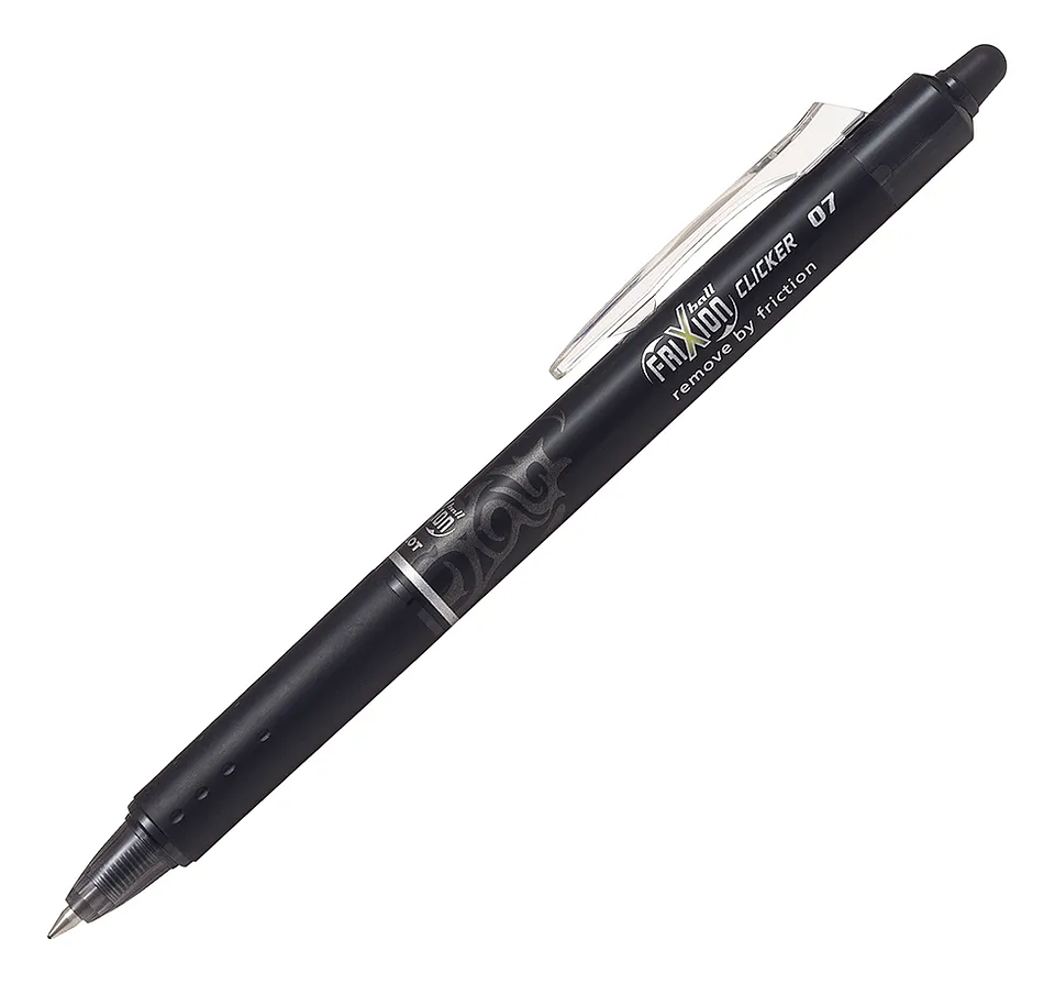 LÁPIZ GEL FRIXION CLICKER 0.7 NEGRO PILOT  1
