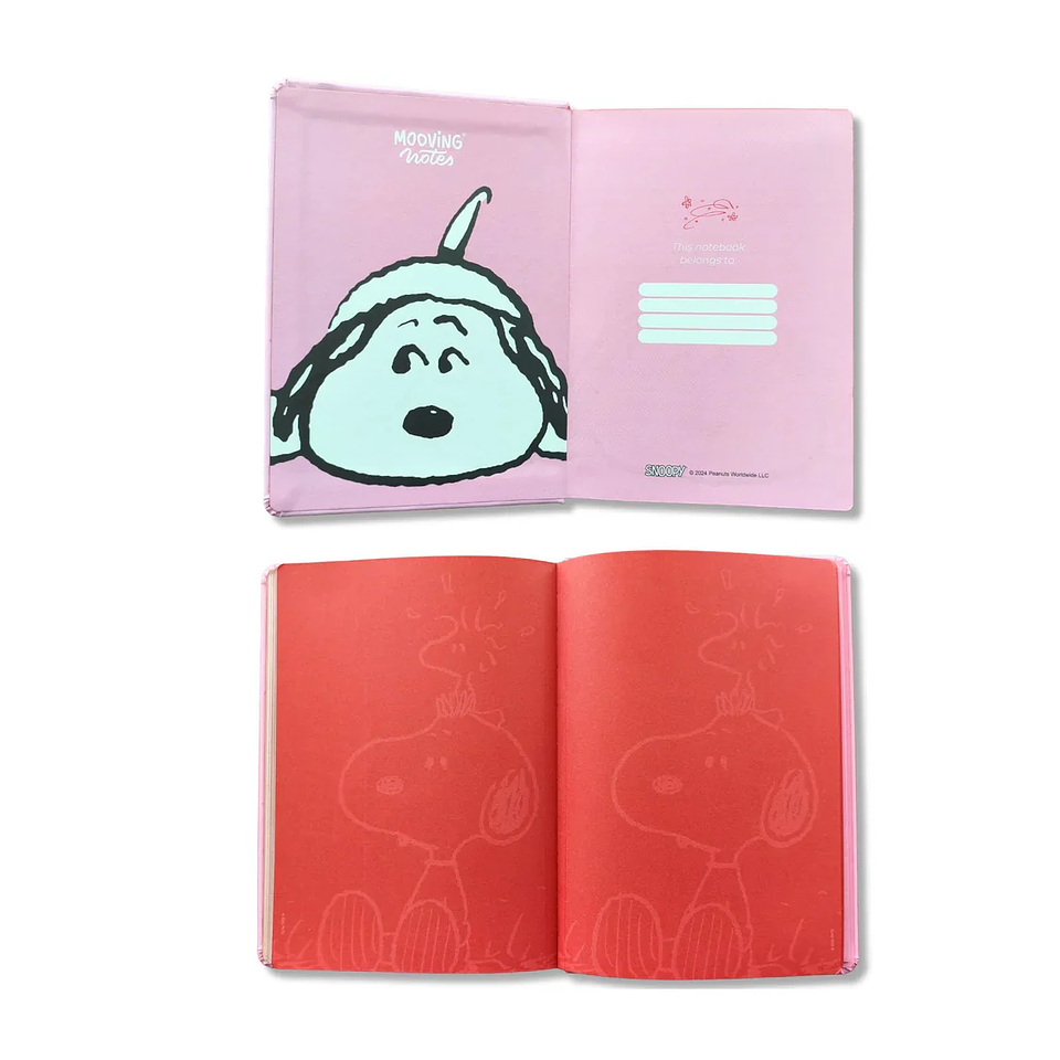 MOOVING LIBRETA NOTES A5 LÍNEAS SNOOPY  3