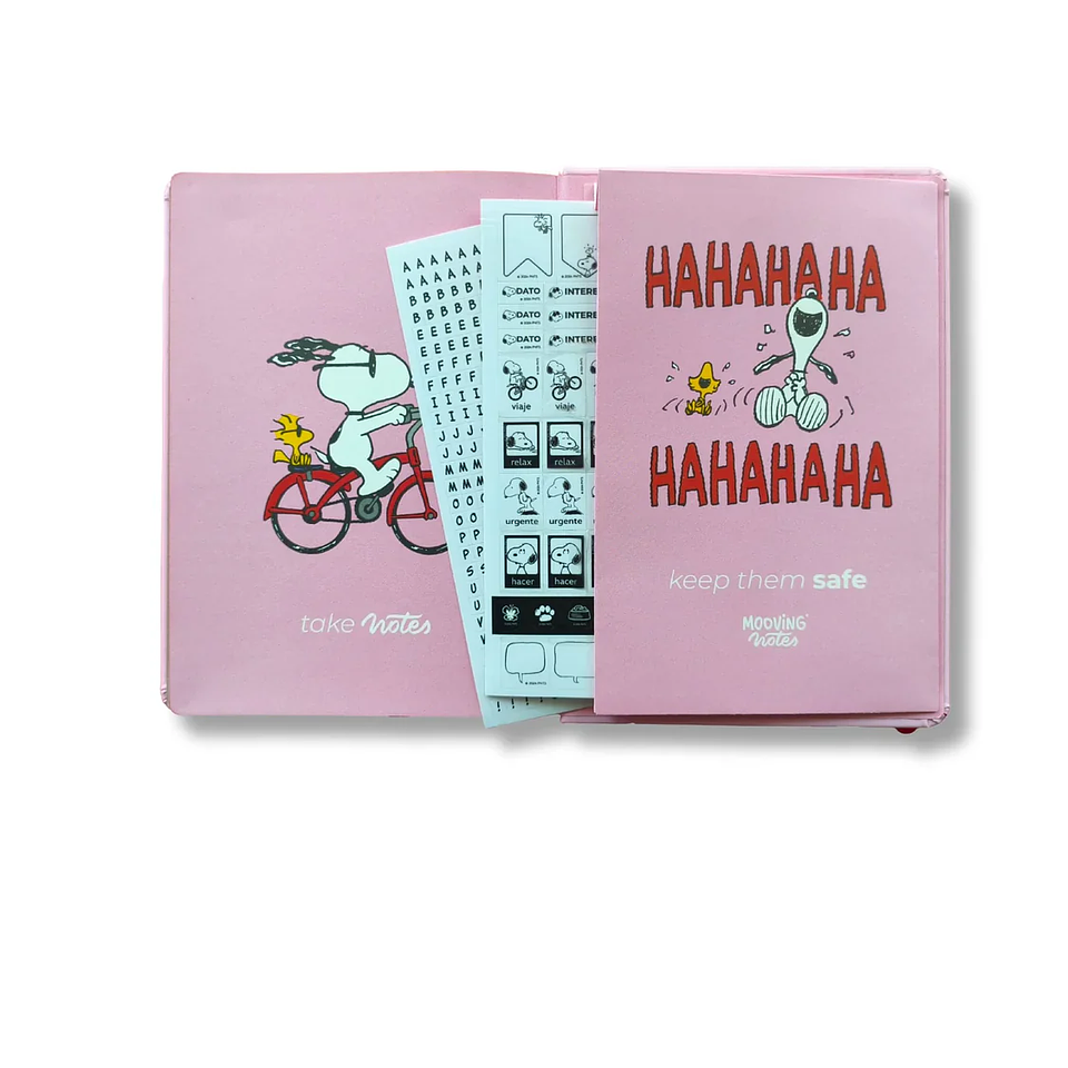 MOOVING LIBRETA NOTES A5 LÍNEAS SNOOPY  4