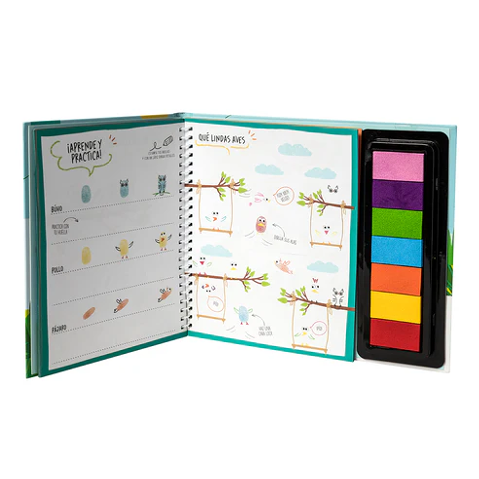 LIBRO DE DIBUJOS CON HUELLAS DACTILARES ARTEL  3