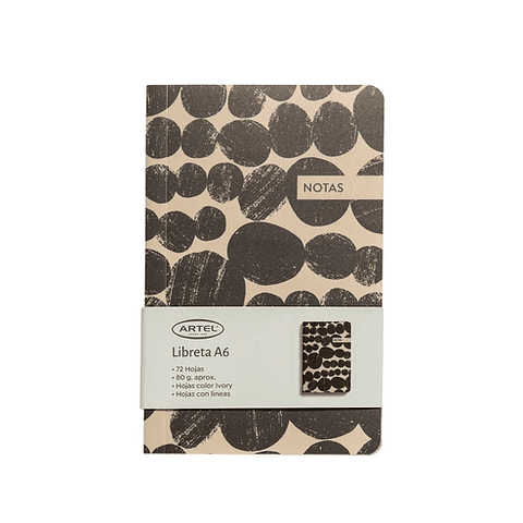 ARTEL LIBRETA A6 TEXTURA GRIS 
