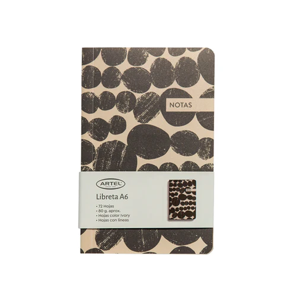 ARTEL LIBRETA A6 TEXTURA GRIS  1