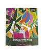 BLOCK PARA COLOREAR TROPICAL HAPPINESS  - Miniatura 1