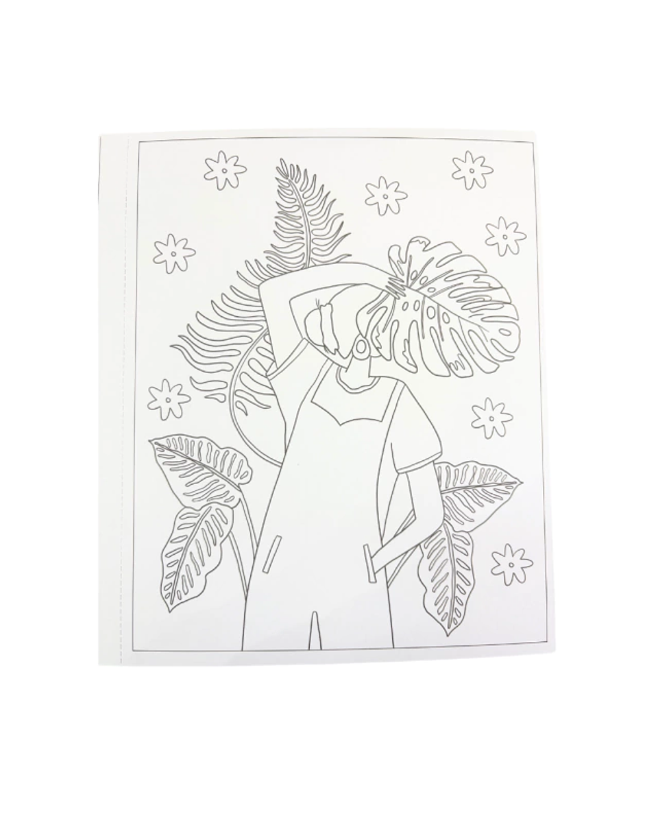 BLOCK PARA COLOREAR TROPICAL HAPPINESS  2