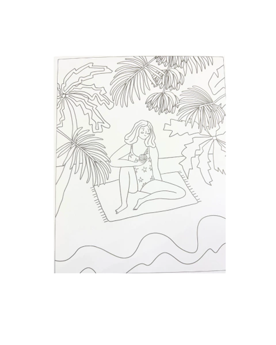 BLOCK PARA COLOREAR TROPICAL HAPPINESS  3